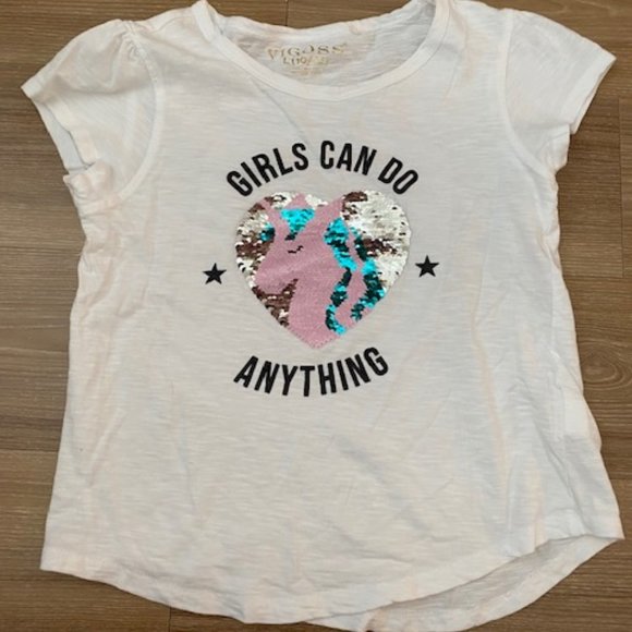 VIGOSS GIRLS 3 PIECE OF DECORATIVE SHORT SLEEVE SHIRTS SET - Picture 4 of 4